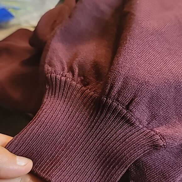 INC International Concepts Burgundy Cold Shoulder Tunic Size M NWT - Picture 7 of 7